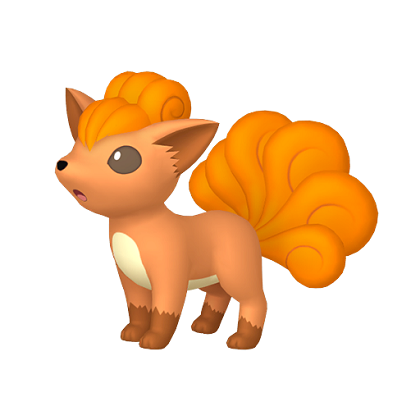 Pokédex - a Vulpix against a white background