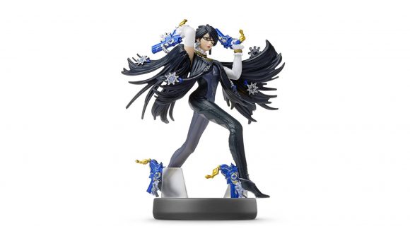 Bayonetta figures: a product shot shows an amiibo version of Bayonetta