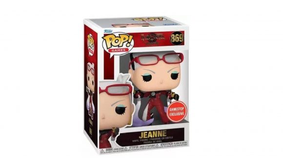 Bayonetta figures: a product shot shows a Funko Pop version of Jeanne from Bayonetta