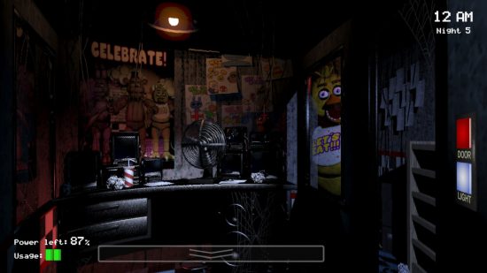 FNAF games - a screenshot from FNAF 1