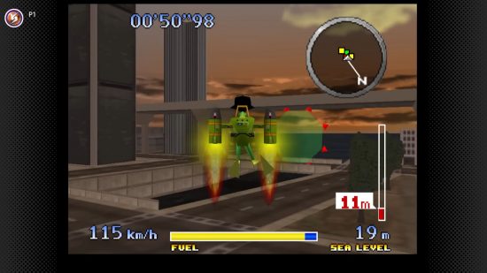 Screenshot of a landing in Pilotwings for plane games guide