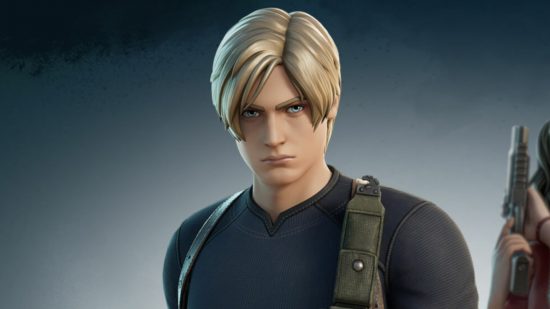 Resident Evil 2 Leon: Leon as he appears in Fortnite.