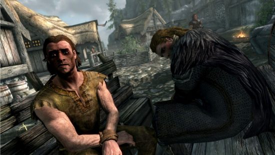 Screenshot of the ride at the beginning of Skyrim for best single-player games guide