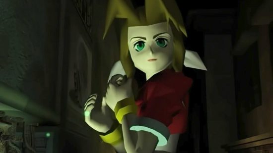 FFVII Aerith in a dark alley