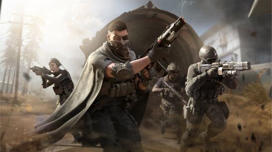 Hard games: Call of Duty Mobile soldiers walking through a desert