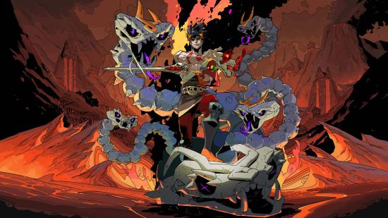 Hard games: Hades key art showing Zagreus and Lenny in hell