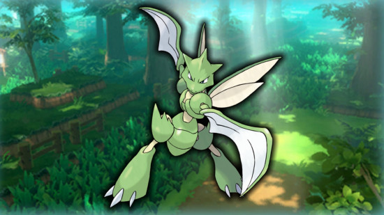 Scyther evolution - Scyther in front of Viridian Forest