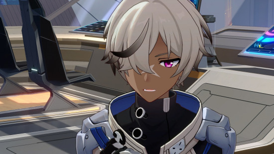 Screenshot of Honkai Star Rail's Arlan looking sad