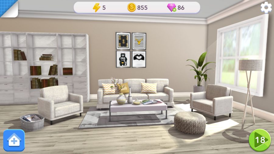 Screenshot of Home Design Makeover gameplay