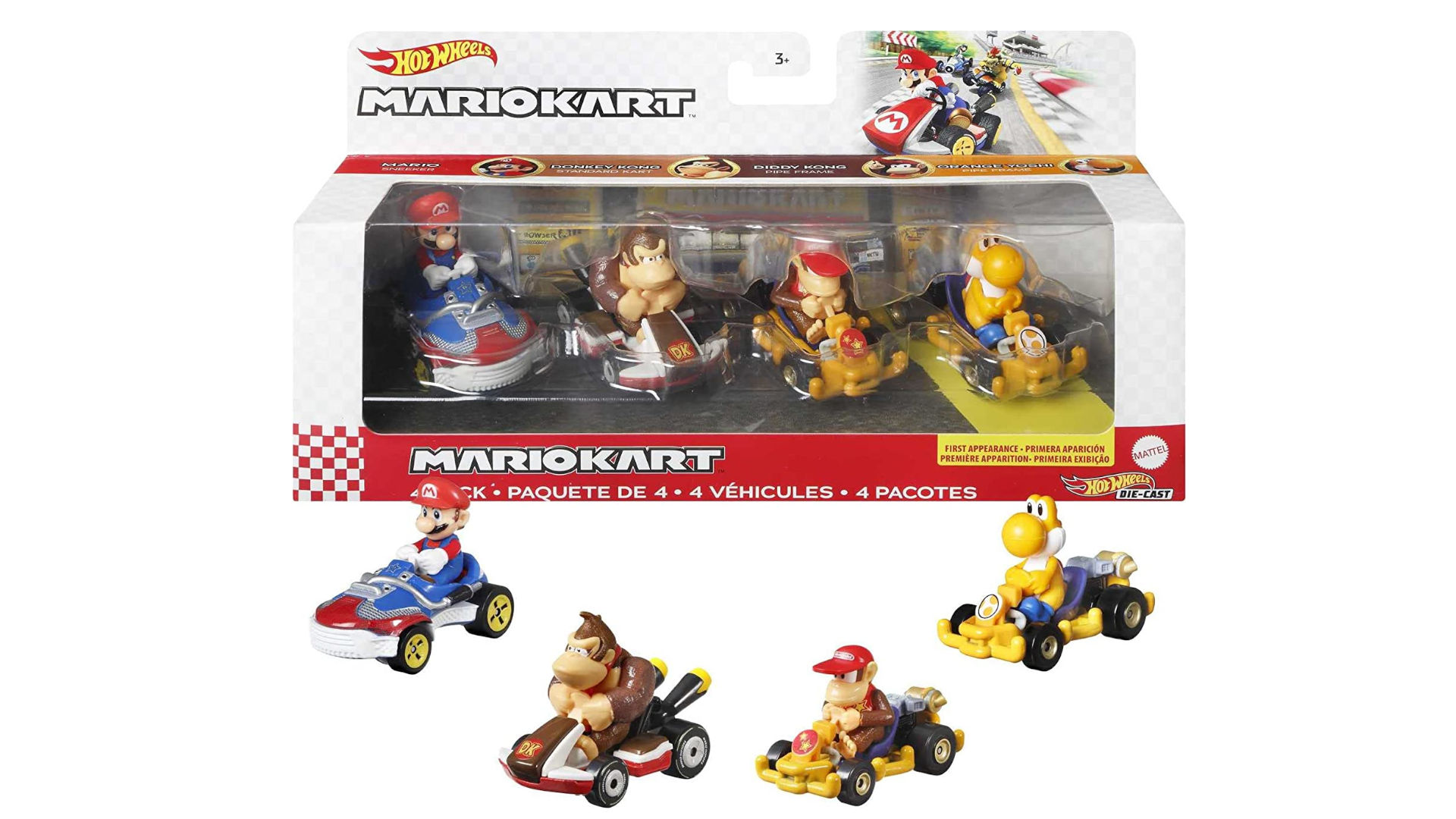 Mario Kart Hot Wheels four pack