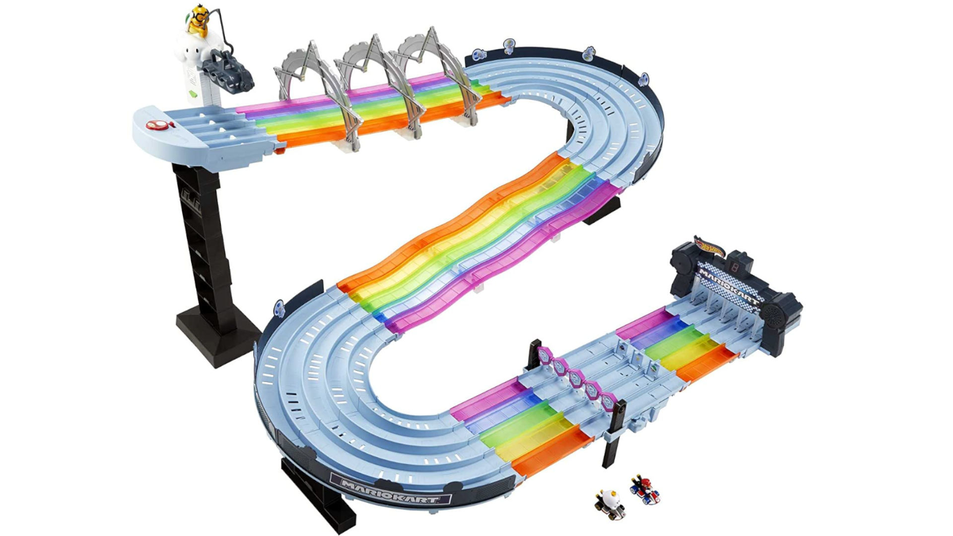 Rainbow Road Mario Kart Hot Wheels Track